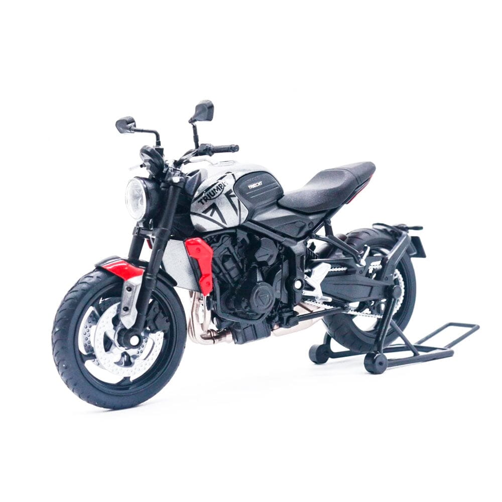 Triumph Trident 660 Triumph Trident 660 em Escala 1:12 Guzer Racing Cinza 